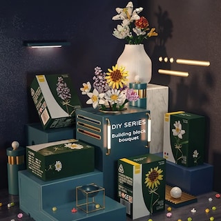 Foto 4 | Foto 4 | Kit de Ramo de Flores Building Blocks Cihely Lavender 601253 - Venta Internacional