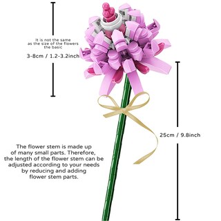 Foto 6 | Foto 6 | Kit de Ramo de Flores Building Blocks Cihely Lavender 601253 - Venta Internacional