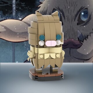 Foto 2 | Foto 2 | Set de Construcción Mooxi-moc Anime Demon Slayer Hashibira Inosuke - Venta Internacional
