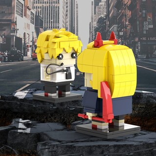 Foto 2 | Foto 2 | Set de Construcción Mooxi-moc Anime Chainsaw Man Brick Mini Headz - Venta Internacional