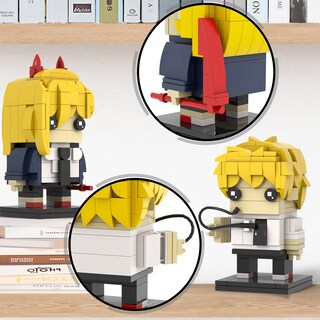 Foto 3 | Foto 3 | Set de Construcción Mooxi-moc Anime Chainsaw Man Brick Mini Headz - Venta Internacional