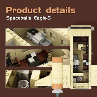 Foto 4 | Foto 4 | Kit de Construcción Buildingboat Spaceballs Eagle-5 Car 647 Unidades - Venta Internacional