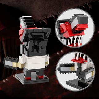 Foto 3 | Foto 3 | Set de Construcción Mooxi-moc Anime Chainsaw Figures Man Brick Mini Headz - Venta Internacional