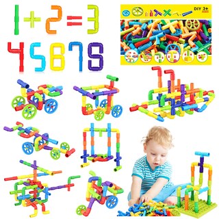 Foto 1 | Foto 1 | Kit de Construcción de Tubos de Juguete Stem 175 Piezas para Niños - Venta Internacional