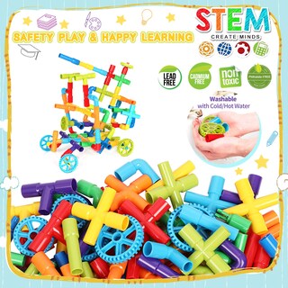 Foto 5 | Foto 5 | Kit de Construcción de Tubos de Juguete Stem 175 Piezas para Niños - Venta Internacional