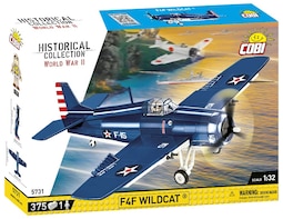 Bloques de Construcción Cobi F4F Wildcat con Piloto Americano - Edición Histórica