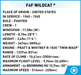 Foto 5 | Foto 5 | Bloques de Construcción Cobi F4F Wildcat con Piloto Americano - Edición Histórica