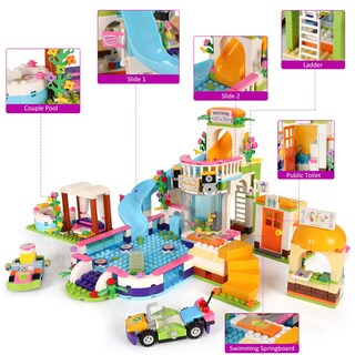 Foto 2 | Foto 2 | Kit de Construcción Ep Exercise N Play Friends Summer Pool - Venta Internacional