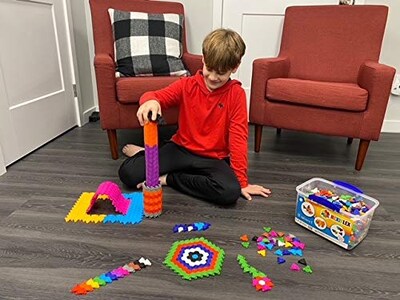 Foto 2 | Foto 2 | Juguete de Construcción Playlearn Hexiflex 1250 Piezas con Caja De Almacenamiento - Venta Internacional