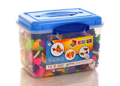 Foto 7 | Foto 7 | Juguete de Construcción Playlearn Hexiflex 1250 Piezas con Caja De Almacenamiento - Venta Internacional