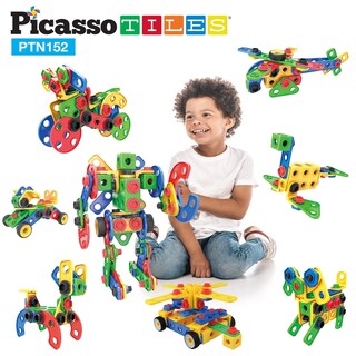 Foto 7 | Foto 7 | Set De Bloques De Construcción Picassotiles Ptn152 Con Libro De Ideas Para Mayores De 3 Años - Venta Internacional