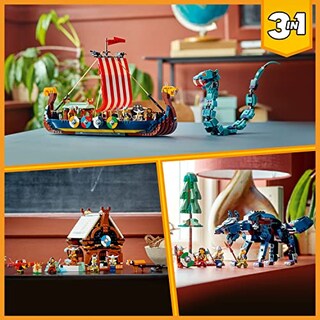 Foto 2 | Foto 2 | El Barco Vikingo 3 En 1 Lego Creator Y La Serpiente De Midga - Venta Internacional