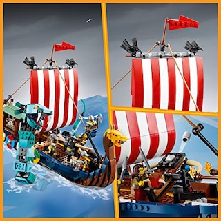 Foto 4 | Foto 4 | El Barco Vikingo 3 En 1 Lego Creator Y La Serpiente De Midga - Venta Internacional