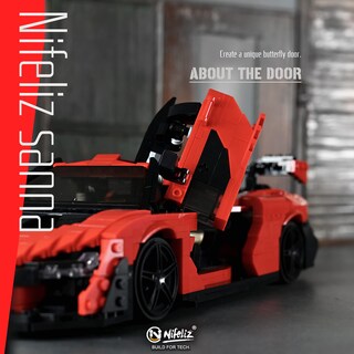 Foto 4 | Foto 4 | Bloques de Construcción Nifeliz Super Car Sanna a Escala 1:12 1182 Unidades - Venta Internacional