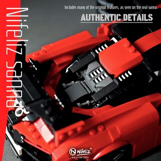 Foto 5 | Foto 5 | Bloques de Construcción Nifeliz Super Car Sanna a Escala 1:12 1182 Unidades - Venta Internacional