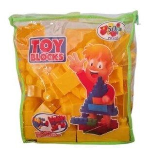 Foto 2 | Foto 2 | Bloques De Construcción Mega Blocks 50 Unidades Color Amarillo - Venta Internacional