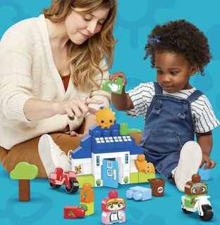 Foto 2 | Foto 2 | Set De Juguetes Mega Bloks Fisher-price Toddler Blocks Green Town - Venta Internacional.
