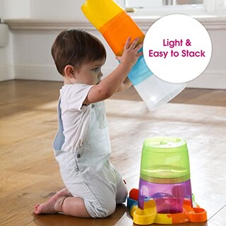Foto 2 | Foto 2 | Stacking Toys Edushape Stack & Drop Tower, Juego De 14 Piezas Para Bebé - Venta Internacional.