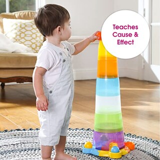 Foto 4 | Foto 4 | Stacking Toys Edushape Stack & Drop Tower, Juego De 14 Piezas Para Bebé - Venta Internacional.