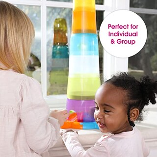 Foto 6 | Foto 6 | Stacking Toys Edushape Stack & Drop Tower, Juego De 14 Piezas Para Bebé - Venta Internacional.