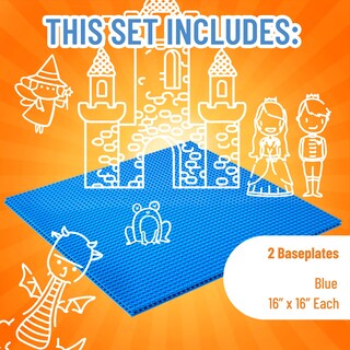 Foto 3 | Foto 3 | Placas Base Strictly Briks Classic 100% Compatibles X2 Azules - Venta Internacional.