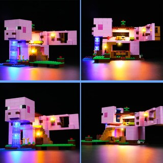 Foto 5 | Foto 5 | Kit De Luces Led Vonado Para Lego Minecraft The Pig House 21170 - Venta Internacional.