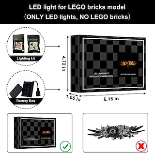 Foto 6 | Foto 6 | Lámpara Led Para Centro De Mesa De Flores Secas Con Iconos De Lego Vaodest 10 - Venta Internacional.