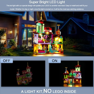 Foto 4 | Foto 4 | Kit De Luces Led Para Lego Encanto Madrigal House 43202 De Brick - Venta Internacional.