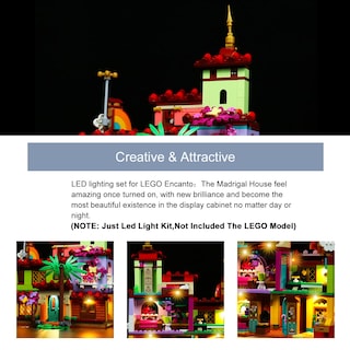 Foto 6 | Foto 6 | Kit De Luces Led Para Lego Encanto Madrigal House 43202 De Brick - Venta Internacional.