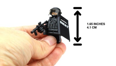 Foto 3 | Foto 3 | Minifigura Battle Brick Swat Police Officer Heavy Riot Contr - Venta Internacional.