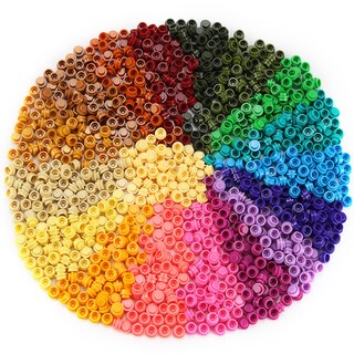 Foto 1 | Foto 1 | Platos Redondos Multicolores Building Blocks Feleph, 1000 Unidades - Venta Internacional.