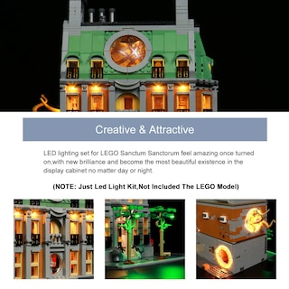 Foto 3 | Foto 3 | Kit De Luces Led Brickbling Para Lego Sanctum Sanctorum 76218 - Venta Internacional.