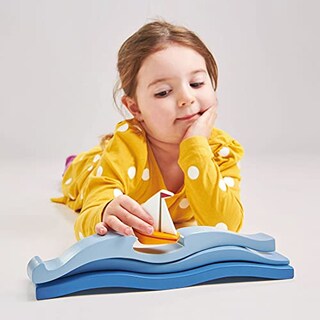 Foto 5 | Foto 5 | Set De Juguetes Tender Leaf Toys Blue Water Waves Con Velero 3+ - Venta Internacional.