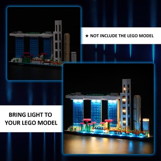 Foto 6 | Foto 6 | Kit De Luces Led Para El Set De Construcción Lego Architecture Singapore - Venta Internacional.