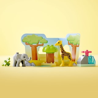 Foto 4 | Foto 4 | Juguete Lego Duplo Wild Animals Of Africa 10971 Con Bebé Elefante Y Jirafa - Venta Internacional.