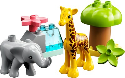 Foto 5 | Foto 5 | Juguete Lego Duplo Wild Animals Of Africa 10971 Con Bebé Elefante Y Jirafa - Venta Internacional.