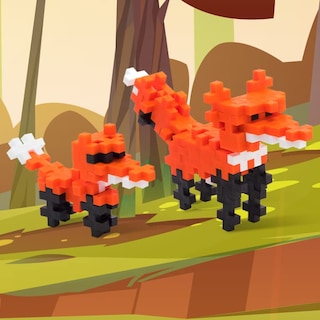 Foto 2 | Foto 2 | Minitubo Construction Toy Plus Plus, Diseño De Zorro Rojo, 70 Unidades - Venta Internacional.