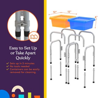 Foto 6 | Foto 6 | Suministros Especiales Para Mesa De Actividades Sensoriales Con 2 Cubos Y 7 Juguetes - Venta Internacional.