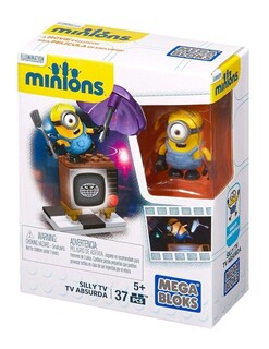Foto 1 | Foto 1 | Toy Mega Bloks Minions Silly Tv Con Minion Stuart Durante Más De 5 Años - Venta Internacional.
