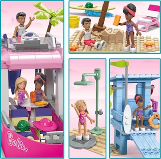 Foto 4 | Foto 4 | Set De Juguetes De Construcción Mega Barbie Malibu Dream Boat 317 Piezas - Venta Internacional.