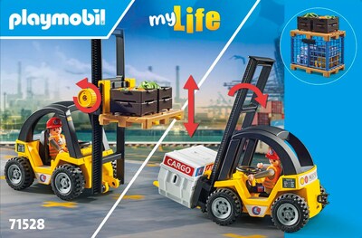 Foto 5 | Foto 5 | Carretilla Elevadora Playmobil Con Carga Para Niños Mayores De 4 Años - Venta Internacional.
