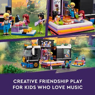 Foto 5 | Foto 5 | Autobús Lego Friends Pop Star Music Tour De Juguete Con 4 Minimuñecas Para Mayores De 8 Años - Venta Internacional.