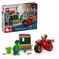 Set De Construcción Lego Marvel Iron Man Con Bicicleta Y Hulk - Venta Internacional.