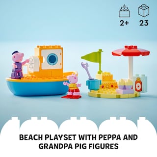 Foto 4 | Foto 4 | Set De Aprendizaje Con Bloques De Construcción Lego Duplo Peppa Pig Boat Trip - Venta Internacional.