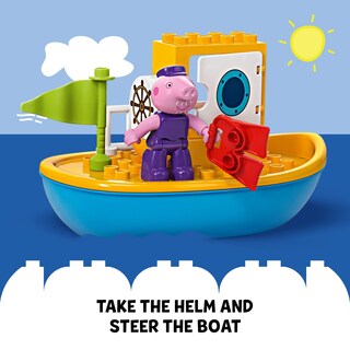 Foto 5 | Foto 5 | Set De Aprendizaje Con Bloques De Construcción Lego Duplo Peppa Pig Boat Trip - Venta Internacional.