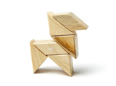 Foto 5 | Foto 5 | Set De 6 Bloques Magnéticos De Madera Con Forma De Prisma De Bolsillo Toy Tegu - Venta Internacional.