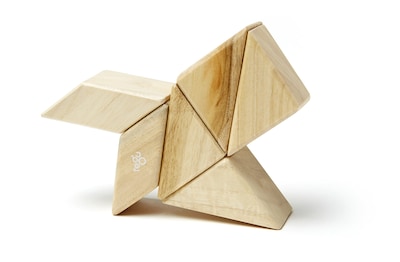 Foto 7 | Foto 7 | Set De 6 Bloques Magnéticos De Madera Con Forma De Prisma De Bolsillo Toy Tegu - Venta Internacional.