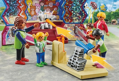 Foto 3 | Foto 3 | Toy Playmobil Fun Fair Con 8 Figuras, Columpio Y Puesto De Aperitivos - Venta Internacional.