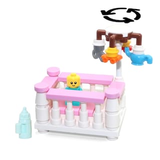 Foto 2 | Foto 2 | Minifigura Lego De Juguete Para Bebé En Cuna De Niña Con Móvil Giratorio - Venta Internacional.