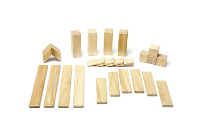 Foto 2 | Foto 2 | Juego De Bloques Magnéticos De Madera Tegu, 24 Piezas, Naturales, De 1 A 99 Años - Venta Internacional.